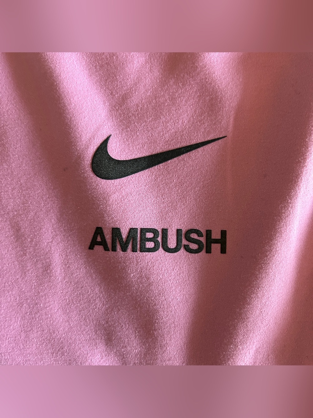 Nike x Ambush Crop Cut-out Tank Top — magic flamingo/black (size large) - Picture 3 of 8